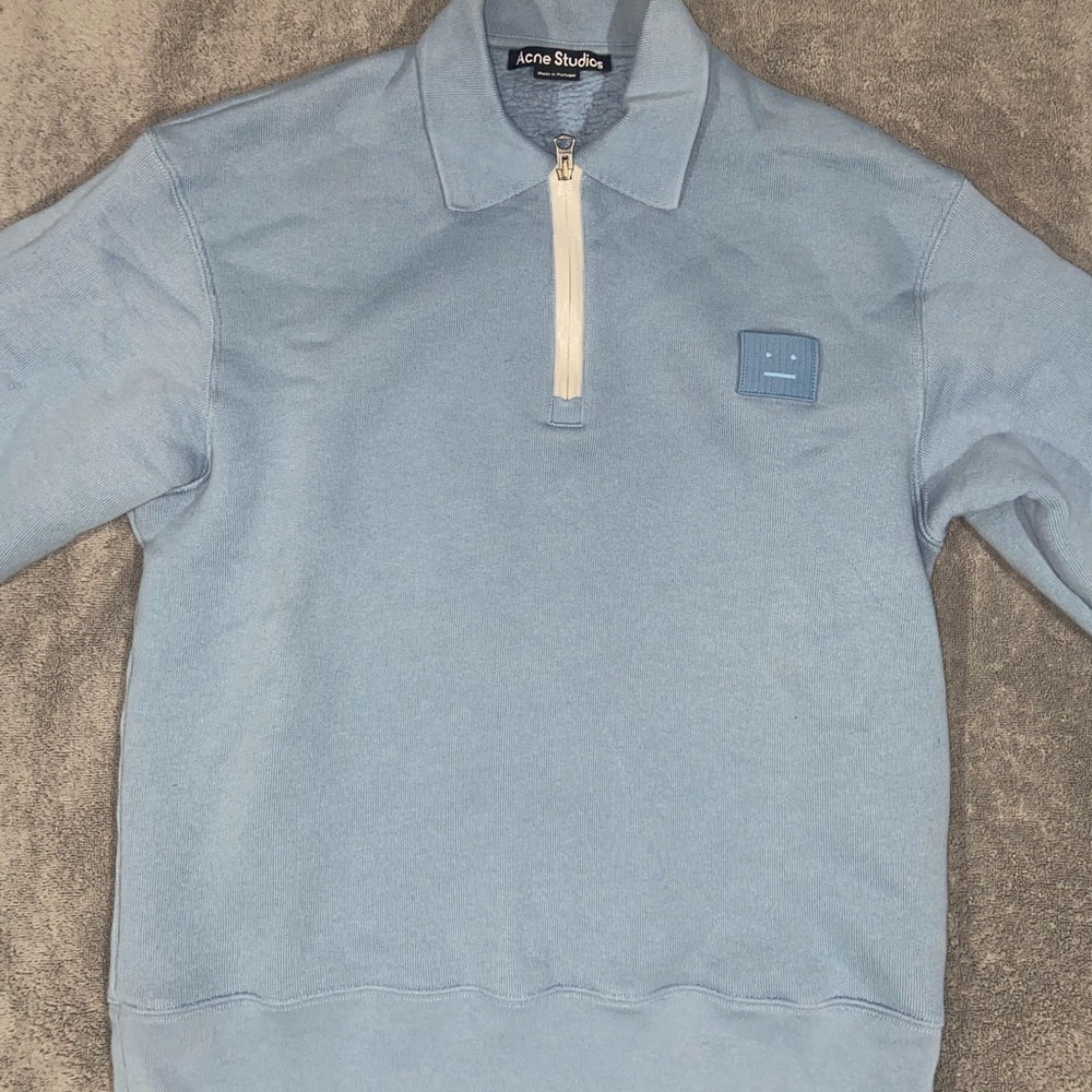 Acne Studios Fred Face Half Zip Sweat